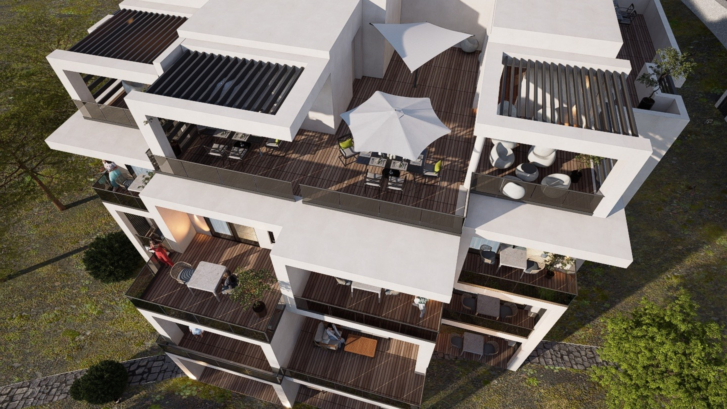 ONE7 residence architecture in Hurghada
