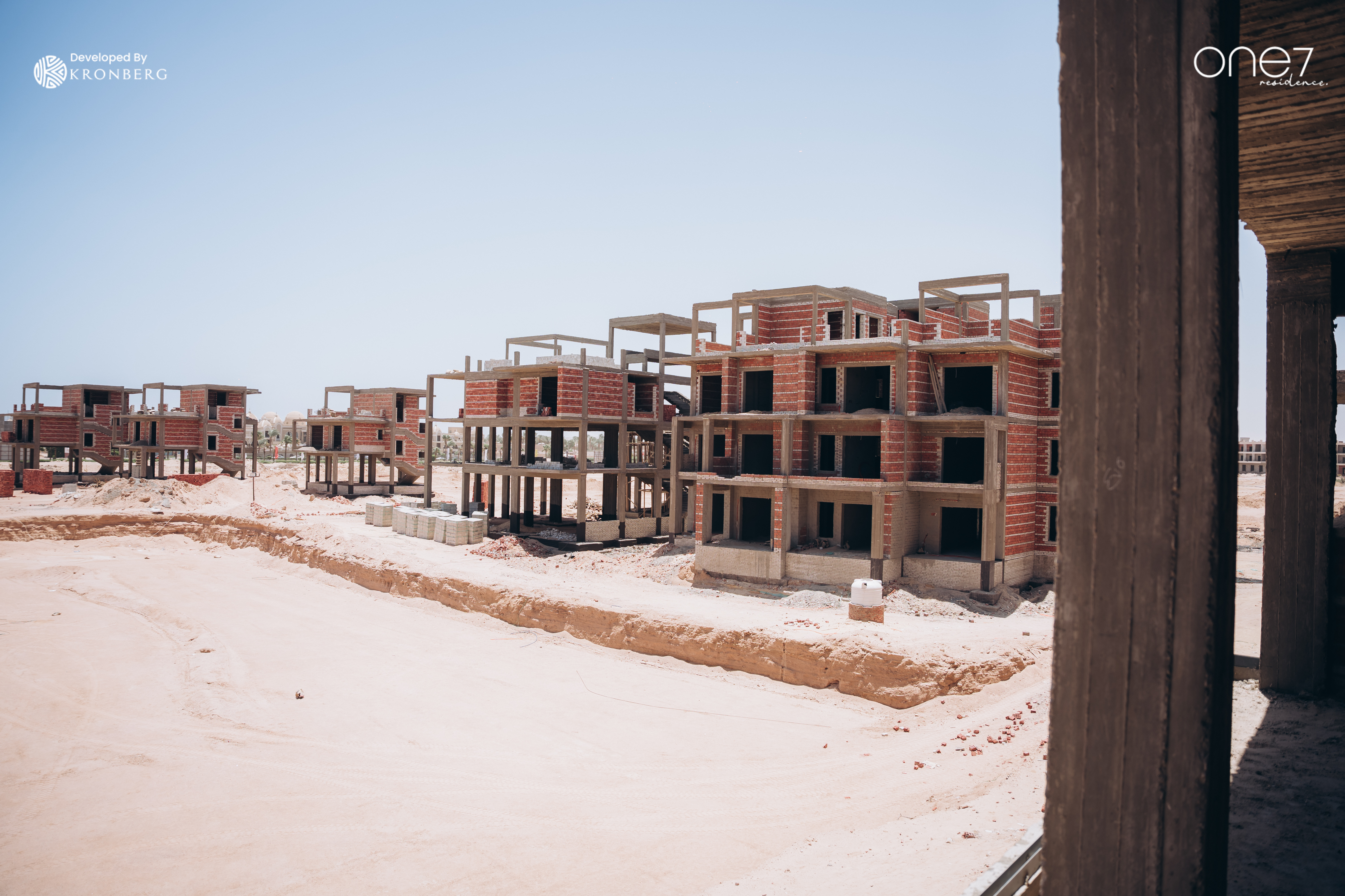 ONE7 construction progress in Hurghada